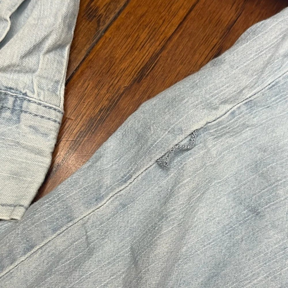 7 for all mankind  light wash denim ( not actually ) print dress